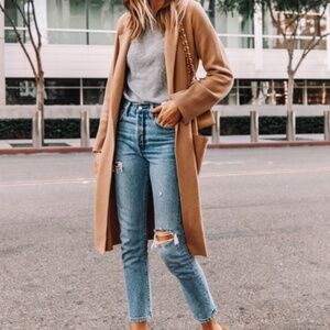 J.Crew Ella open-front long sweater-blazer